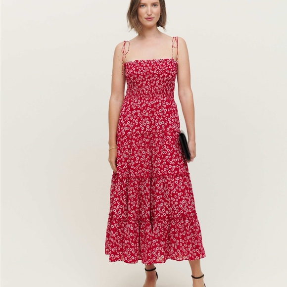 NWOT Reformation Nira Red Dress - Picture 2 of 5